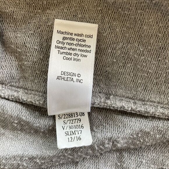 Athleta Women's Open Cardigan Modal Blend Thumb Holes Pockets Gray Size Medium - Picture 12 of 14